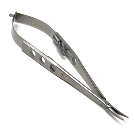 A2Z Scilab Castroviejo Needle Holder 5.5" Curved, Fenestrated Flat Handle A2Z-ZR592